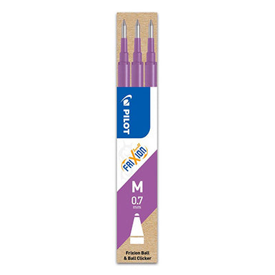 Set 3 Refill Penna Gel Pilot Frixion Ball – 0,7 mm – Vari Colori