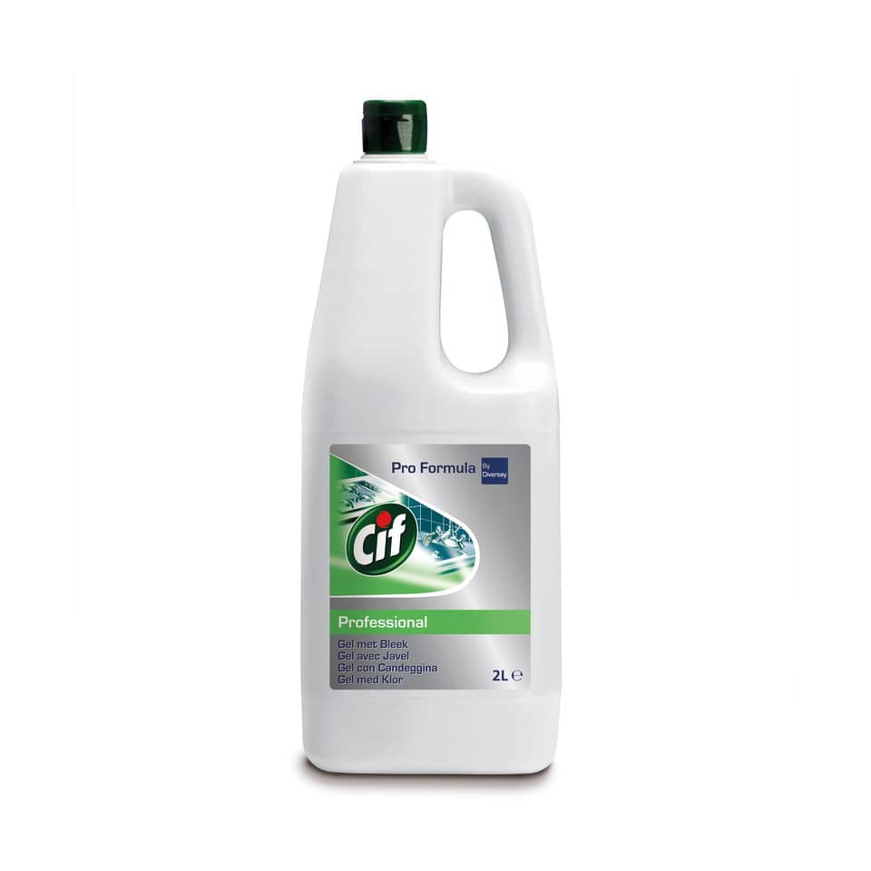 Detersivo in gel con candeggina Cif bianco Flacone 2 litri