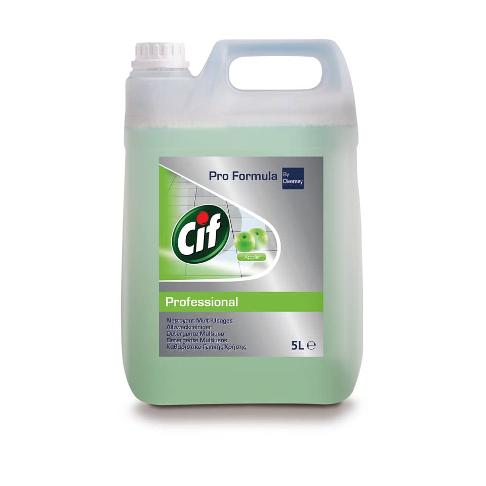 Detergente liquido fragranza mela Cif tanica 5 L - verde