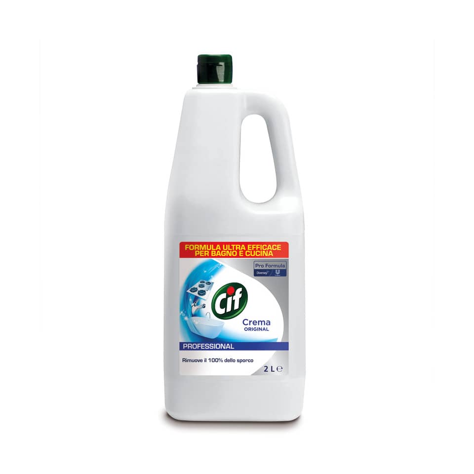 Crema sgrassante professionale Cif bianco Flacone 2 litri