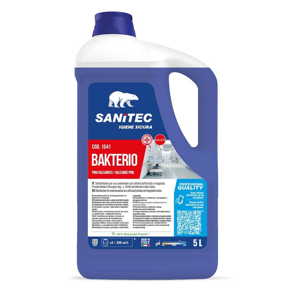 Disinfettante multisuperficie Sanitec Bakterio 5000 ml - pino balsamico