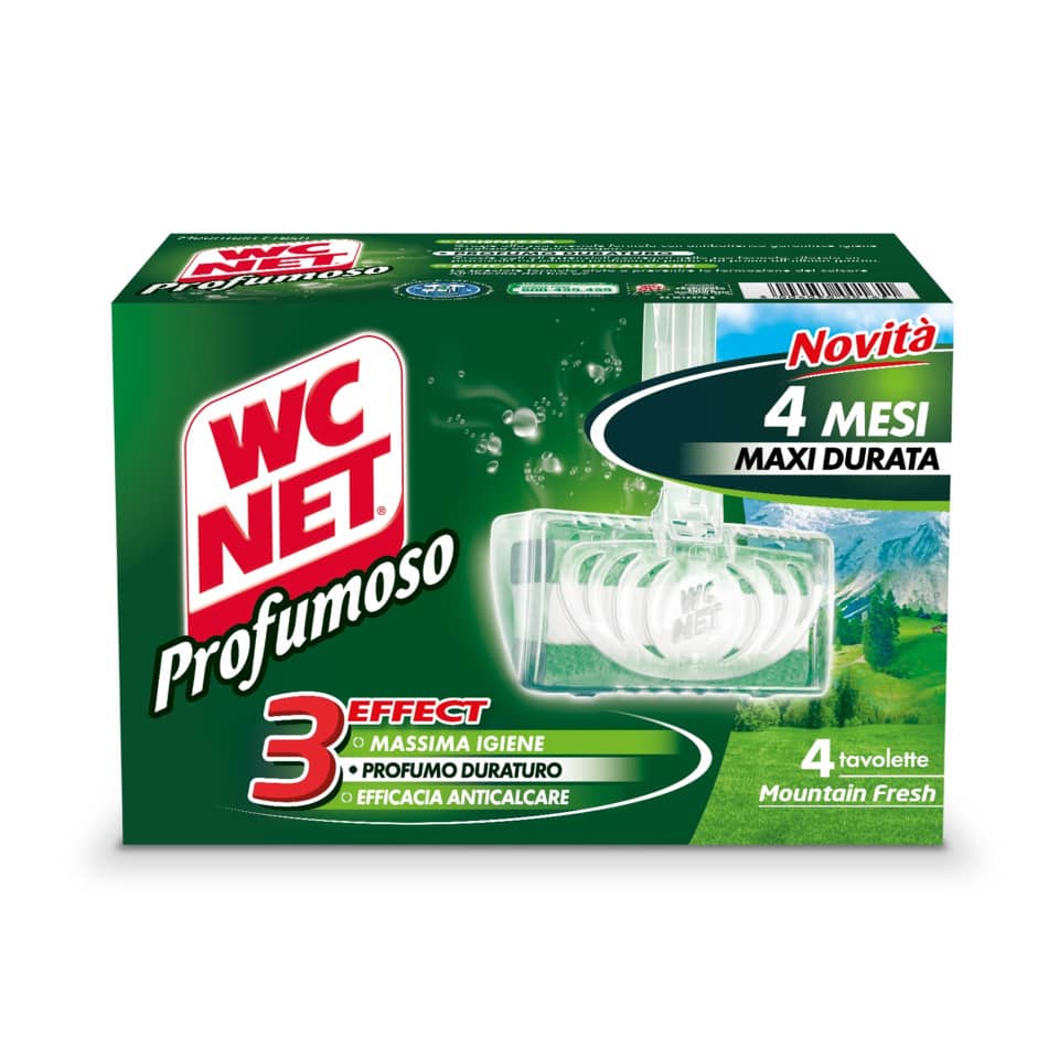 Tavolette WC Net Profumoso mountain fresh 4x34 grammi