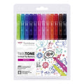 Tombow TwinTone – Set da 12 Colori Brillanti - Office Line