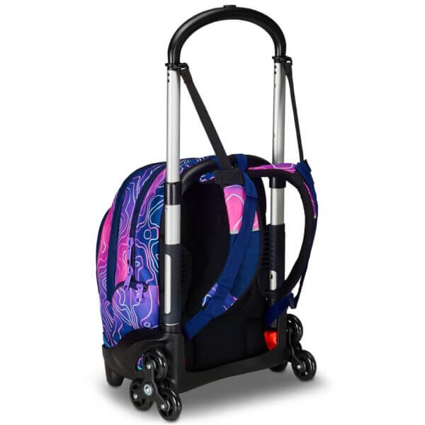 Zaino Trolley Flex 3 Ruote Mapset Girl – Zaino Scuola