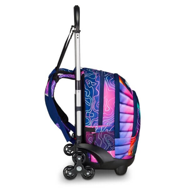 Zaino Trolley Flex 3 Ruote Mapset Girl – Zaino Scuola