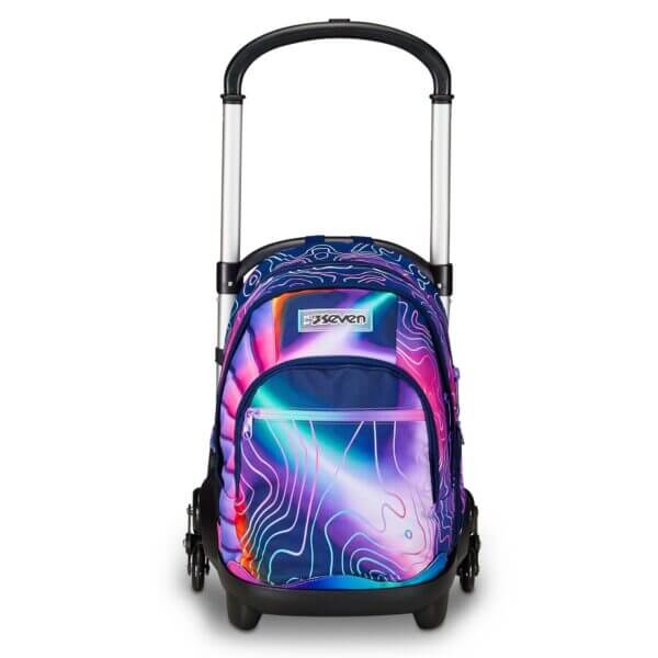 Zaino Trolley Flex 3 Ruote Mapset Girl – Zaino Scuola