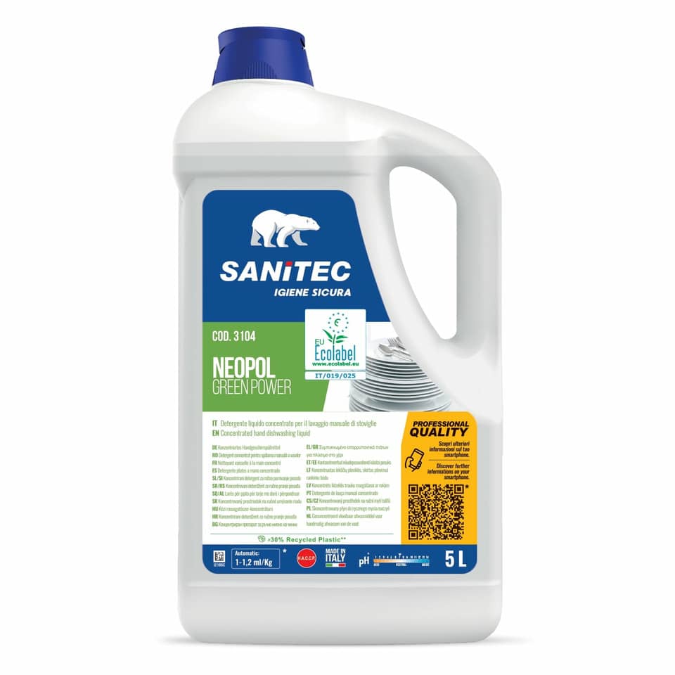 Detergente lavapiatti Green Power Sanitec 5 L