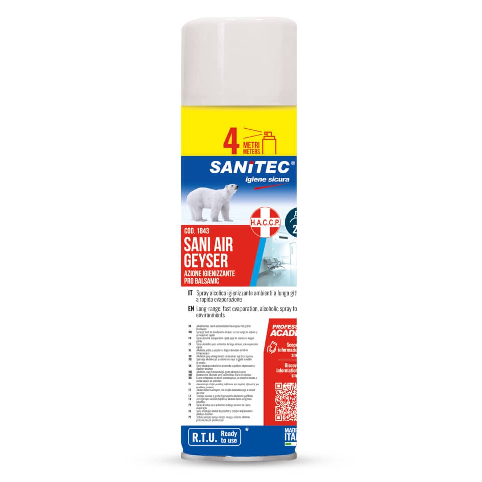 Spray Sanitec Sani Air Geyser Pro Balsamic alcolico per ambienti - 500 ml