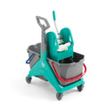 Carrello per pulizie TTS Nickita Tec - 25 + 25 Lt - verde