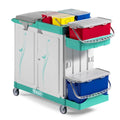 Carrello a 3 reparti con maniglia regolabile Magic System - 120x58x115 cm TTS 720 elegance