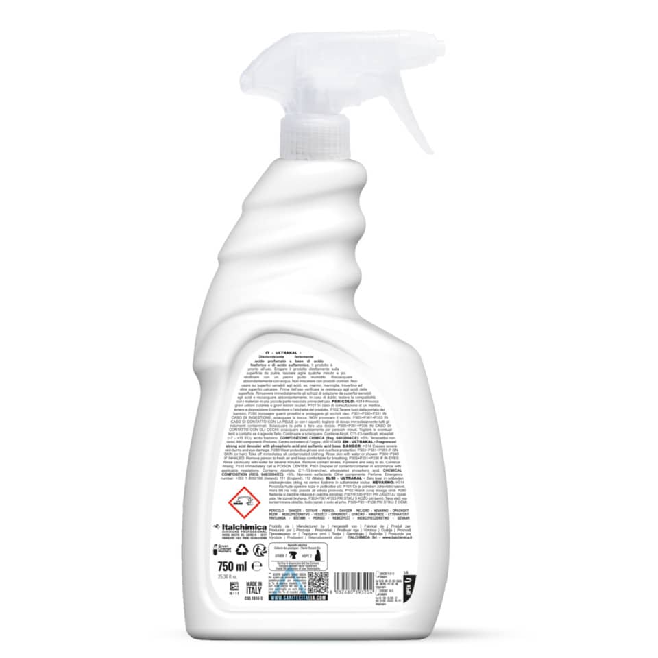 Disincrostante Ultrakal gel a base di acido fosforico e di acido sulfammico Sanitec 750 ml