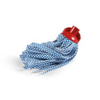 Mop sintetico per pavimenti Blu dimora bianco e blu