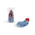 Mop sintetico per pavimenti Blu dimora bianco e blu