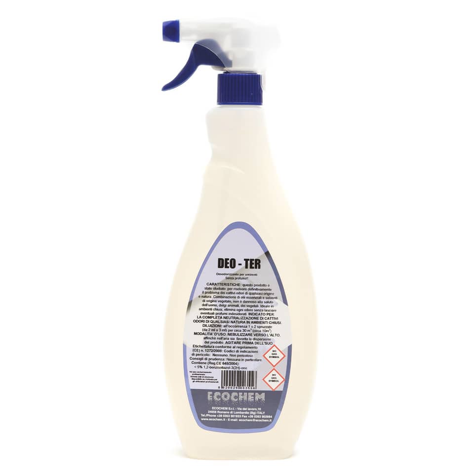 DEO-TER desodorizzante per ambienti senza profumo Ecochem 750 ml