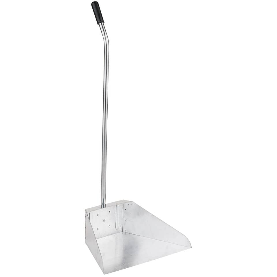 Paletta alzaimmondizia in acciaio zincato Pippo per esterni con manico smontato - 34x24H.78 cm