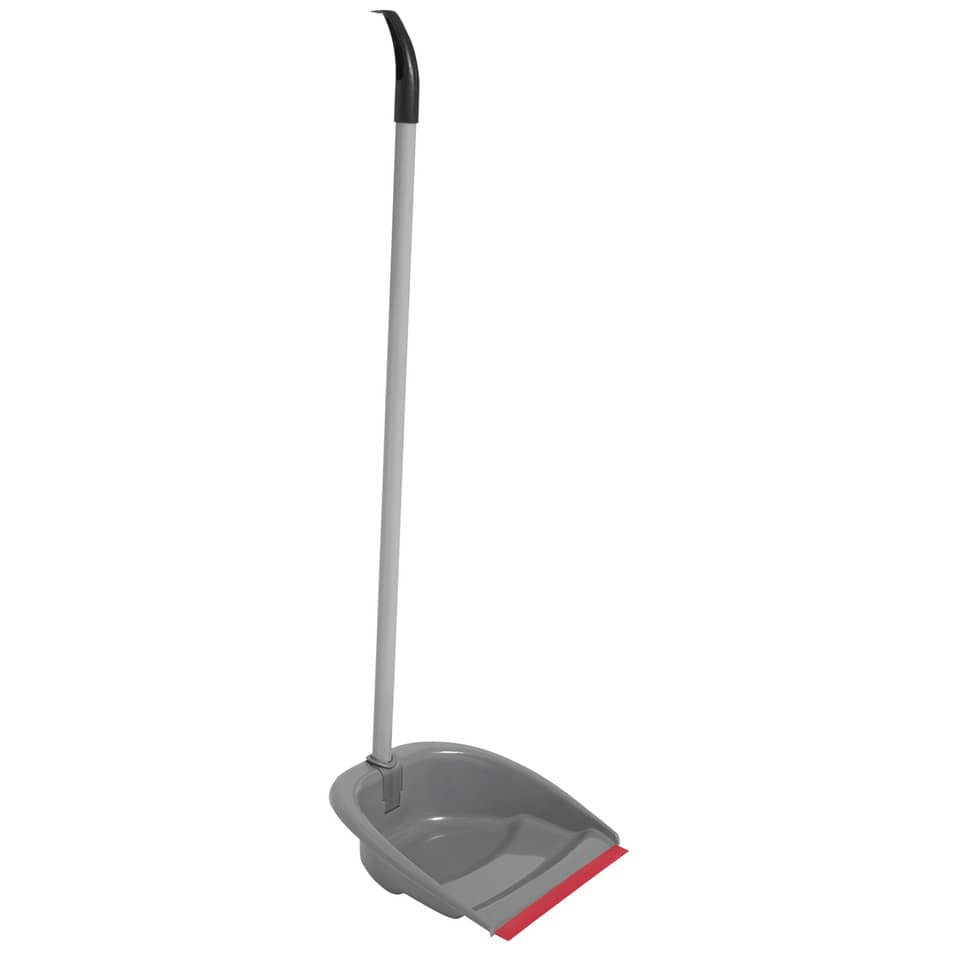 Paletta alzaimmondizia in PPL Pippo per esterni con manico ribaltabile - 25x27xH.81 cm - colore grigio