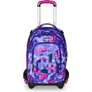 Seven Zaino Trolley 3 Ruote Detach Shady die girl 37 LT con Cross-Over System