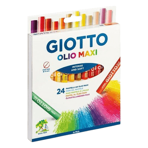 Pastelli a olio Giotto – 24 colori – astuccio appendibile