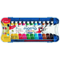 Astuccio Giotto Colori a Tempera – 12 tubetti assortiti da 12 ml