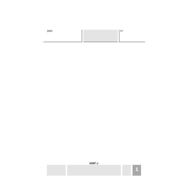 Blocco Comande Ristorante e Albergo 10x16,8 cm - 25x2 Copie Autoricalcanti - Data Ufficio