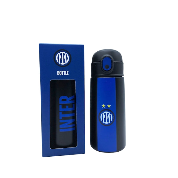 Borraccia Termica Inter Kid con Cannuccia Ufficiale Seven - Acciaio Inox 460ml - Nerazzurra