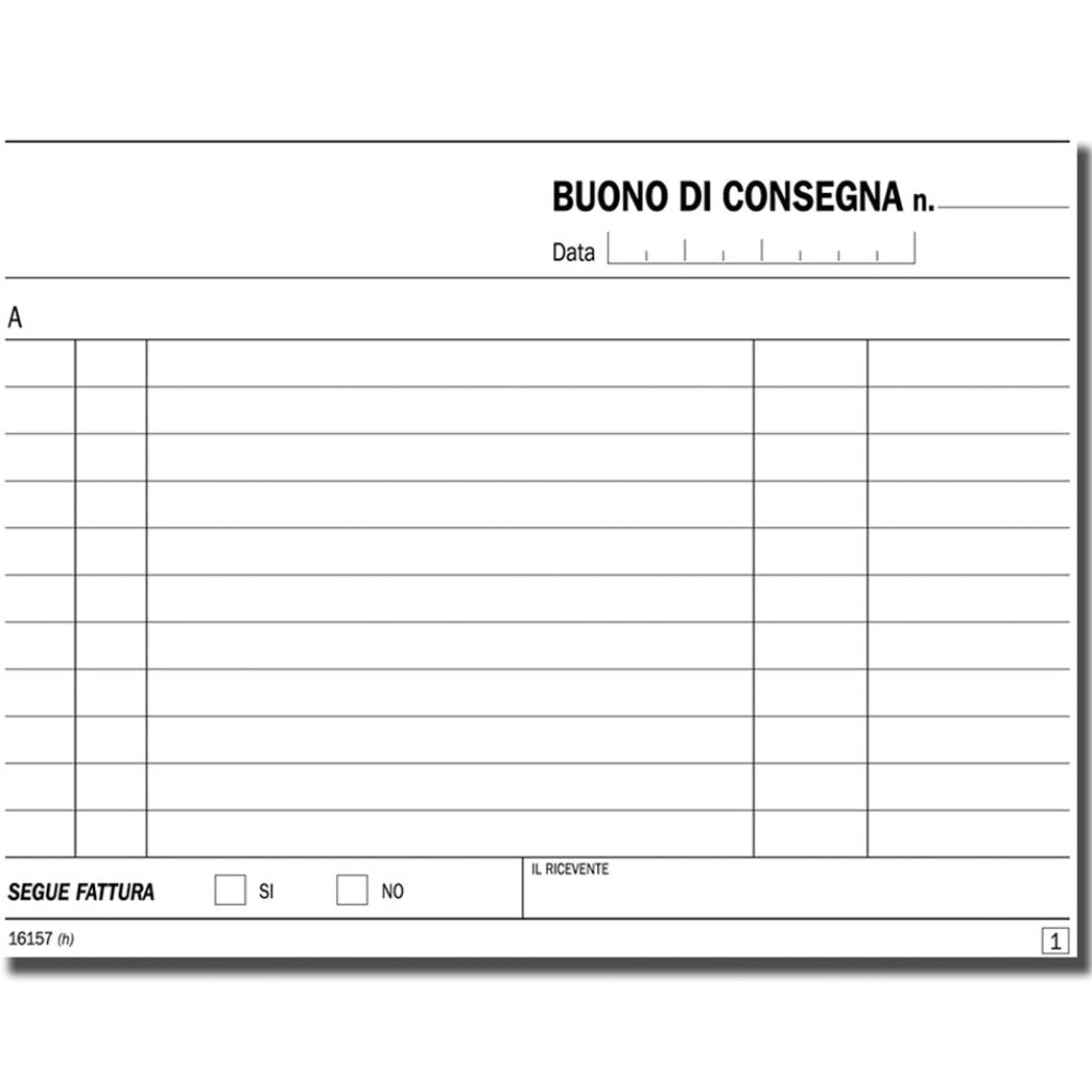 Blocco Bolle di Consegna 10x17 cm - 50x2 Copie Autoricalcanti in Carta Chimica