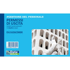 Blocco Permesso di Uscita 12x17 cm - 50x2 Copie in Carta Chimica Autoricalcante