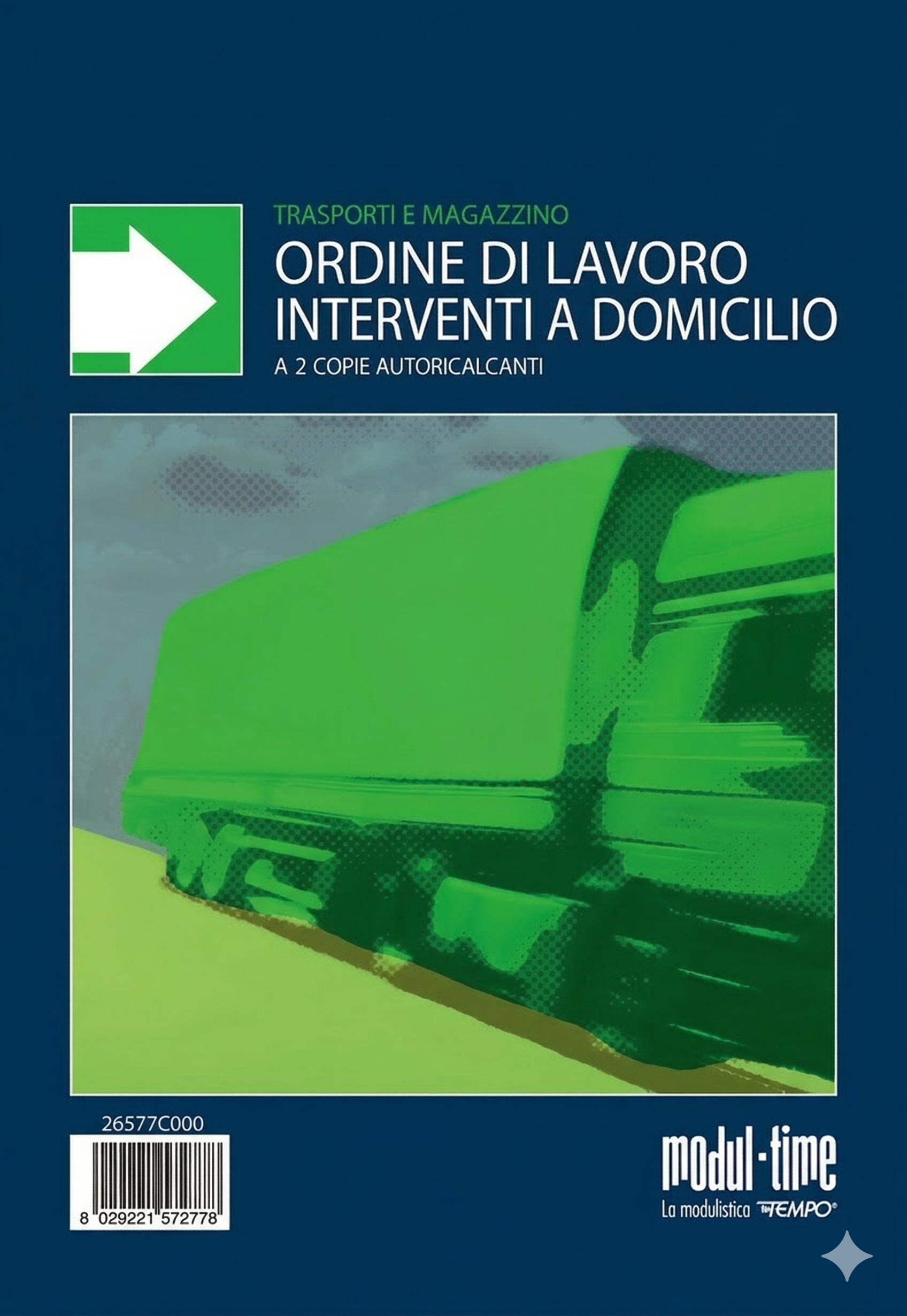 Blocco Rapporto Intervento Lavoro a Domicilio A5 - 50x2 Copie in Carta Chimica