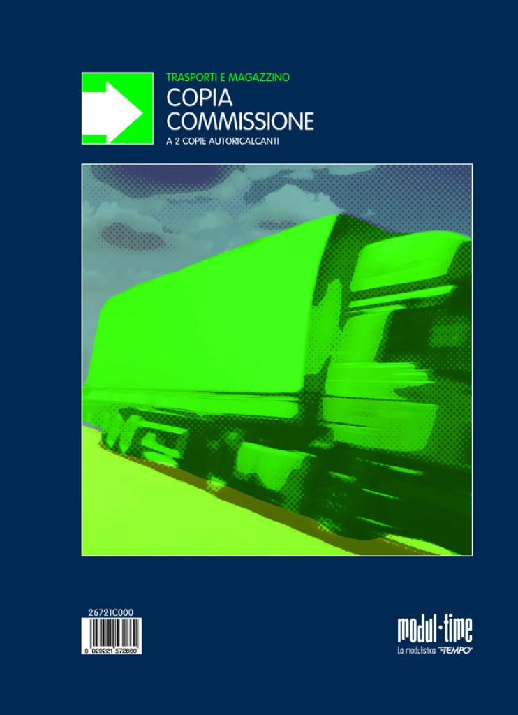 Set 5 Blocchi Copia Commissione A4 - 50x2 Copie in Carta Chimica Autoricalcante