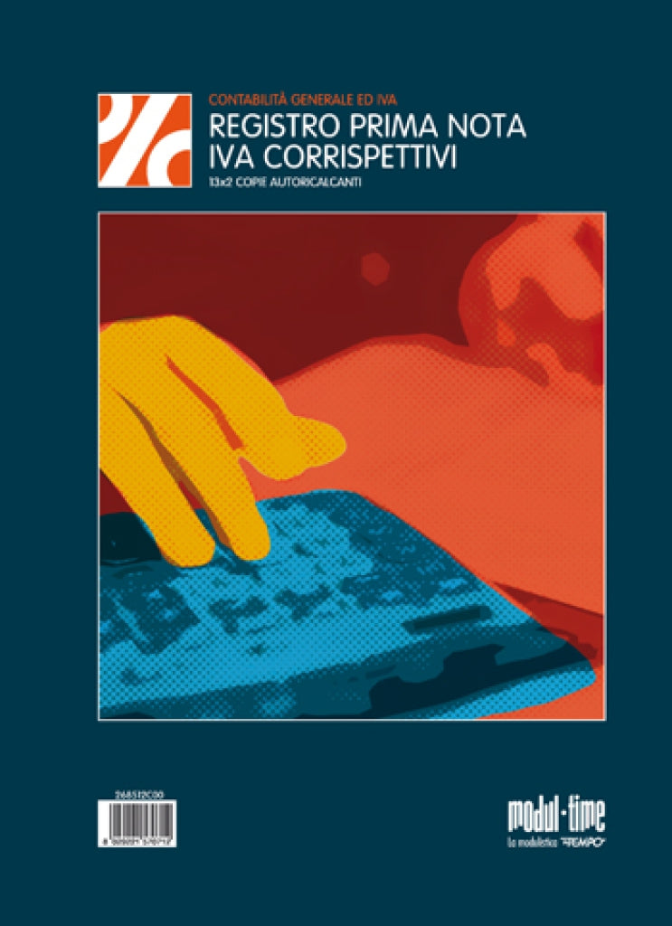 Set 5 Registri Corrispettivi A4 - 12 Fogli in 2 Copie Autoricalcanti - Carta Chimica