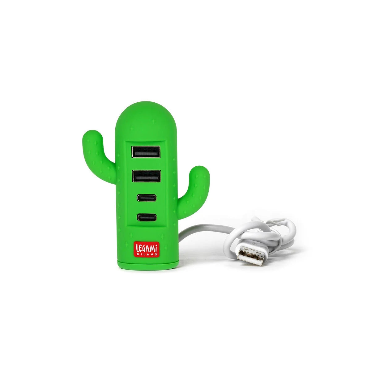 Mini Hub USB Legami a Tema Cactus – 4 Porte USB e Tipo-C - Office Line