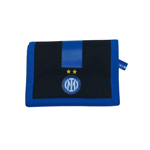 Portafoglio Inter Ufficiale con Chiusura a Strap (Velcro) - Modello NeroAzzurro