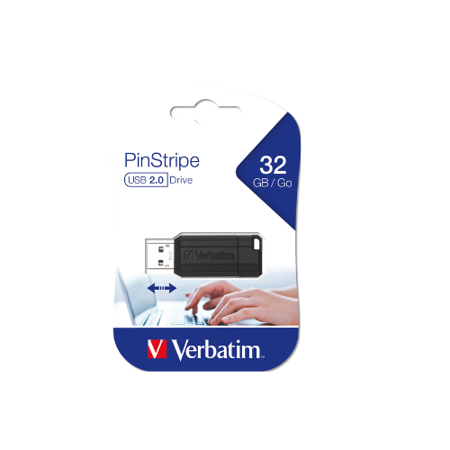 Verbatim USB Store 'N' Go 32GB – Chiavetta USB 2.0 con Meccanismo a Scomparsa – Nero