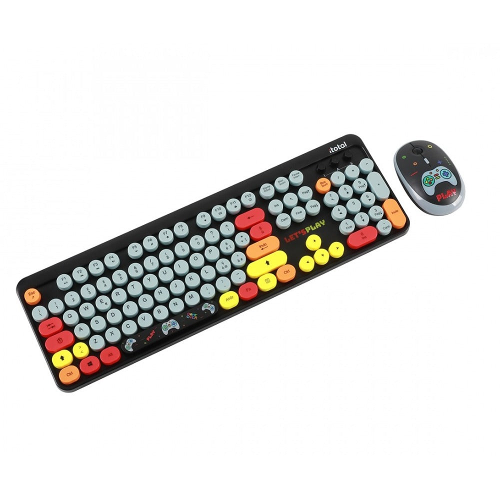 Set Tastiera e Mouse Gaming Let's Play - Design Ergonomico, USB Plug & Play