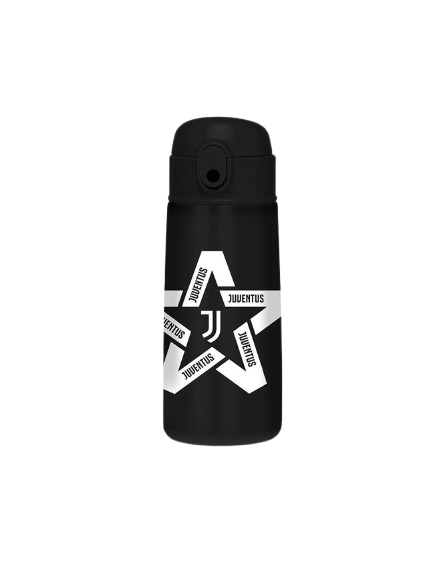 Borraccia Termica Juventus FC Ufficiale by Seven - Acciaio Inox 500ml - Bianco/Nero