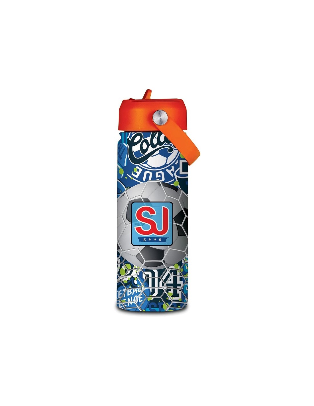 Borraccia Termica SJ Gang 500ml con Cannuccia – Design Calcio Football – 30C202549-BALL