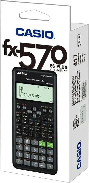 Calcolatrice Scientifica Casio FX - 570ES PLUS - 2 – 417 Funzioni per scuola - Office Line