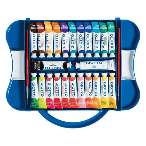 Astuccio Giotto Colori a Tempera – 24 tubetti assortiti (22×12 ml + 2×21 ml)