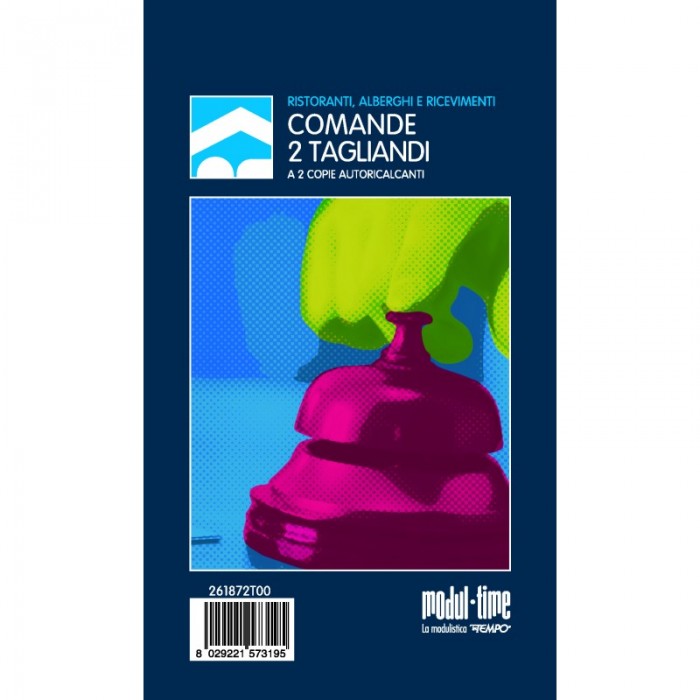 Set 10 Blocchi Comande Ristorante 2 Tagliandi - 2 Copie Carta Chimica 9,9x17 cm - Modul-Time