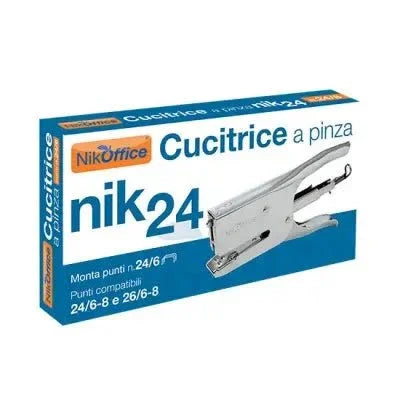 Cucitrice a Pinza Nik Office per Punti 24/6 e 24/8 - Office Line
