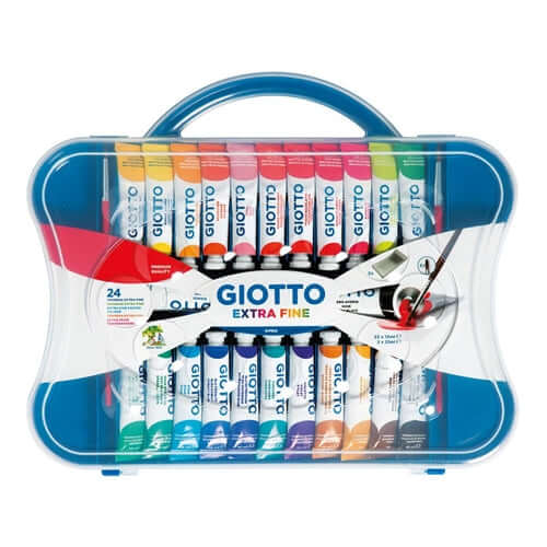 Astuccio Giotto Colori a Tempera – 24 tubetti assortiti (22×12 ml + 2×21 ml)