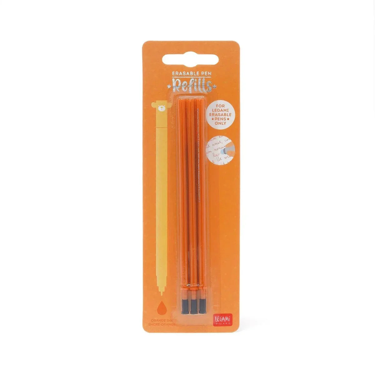 Legami – Refill per Penna Gel Cancellabile Arancione Erasable Pen - Office Line