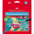 Matite Acquarellabili Faber - Castell 24 colori con pennello - Office Line