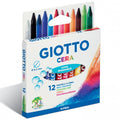 Pastelli a cera Giotto – 12 colori assortiti – astuccio appendibile