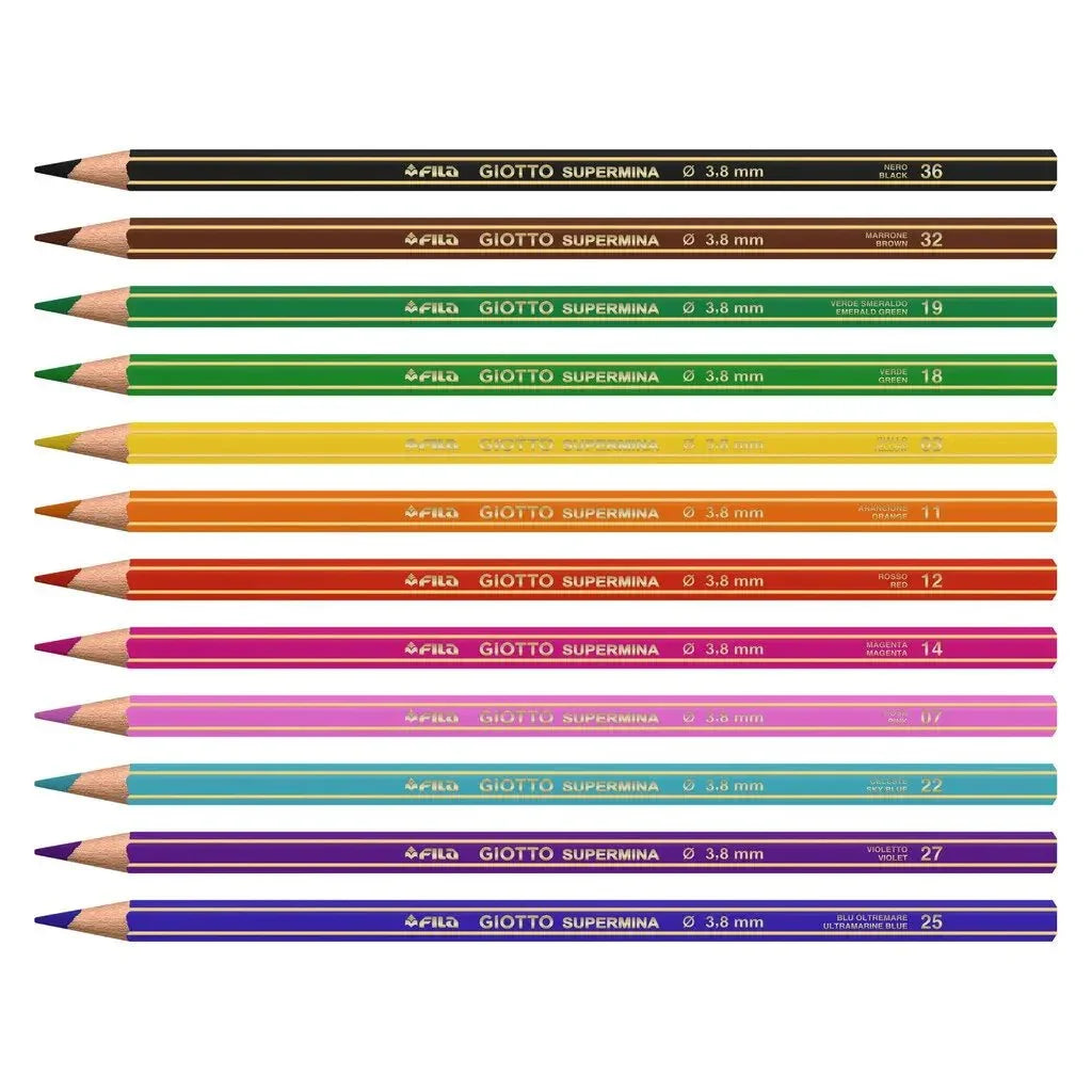 Pastelli Giotto Supermina 12 colori - Office Line