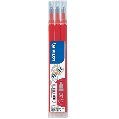 Set 3 Refill Penna Gel Pilot Frixion Ball – 0,7 mm – Vari Colori