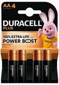 Batterie Alcaline Duracell Plus Power Boost – AA 1500 mAh – 4 Pezzi (MN1500)