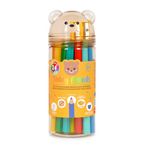 Set 24 Matite Colorate Teddy Friends con Temperamatite - Legami