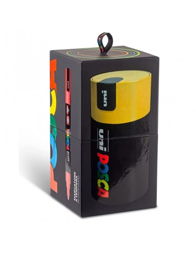 Pennarelli Uni Posca Medio 18 pennarelli PC5 Gift Box